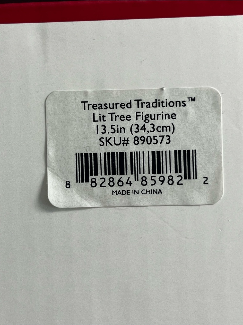 Lenox Treasured Traditions 13.5” Lit Tree Figurine Green Christmas Ceramic - Picture 11 of 12